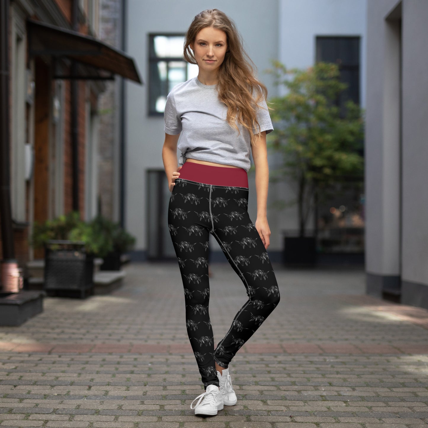 Western Skull Yoga Leggings