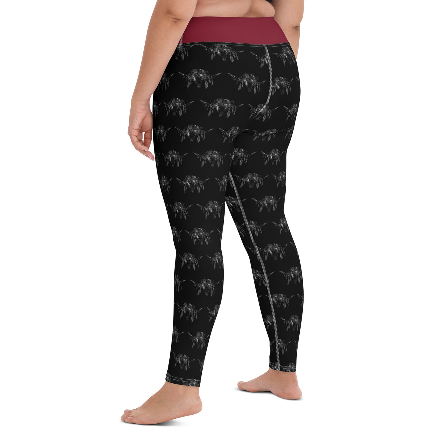 Western Skull Yoga Leggings