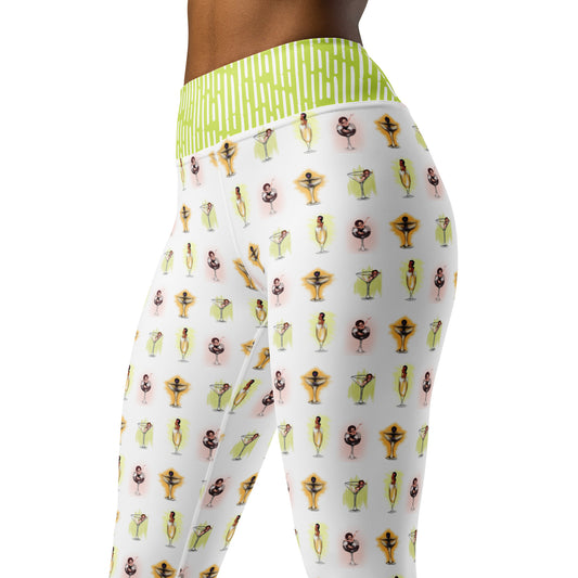 Pin Up Drink Up, Yoga Leggings