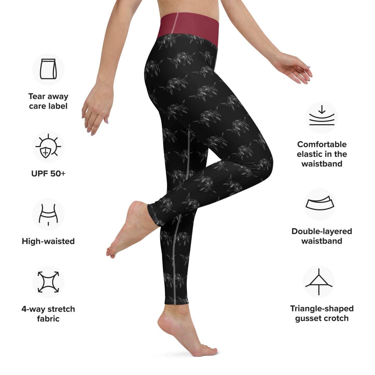 Western Skull Yoga Leggings