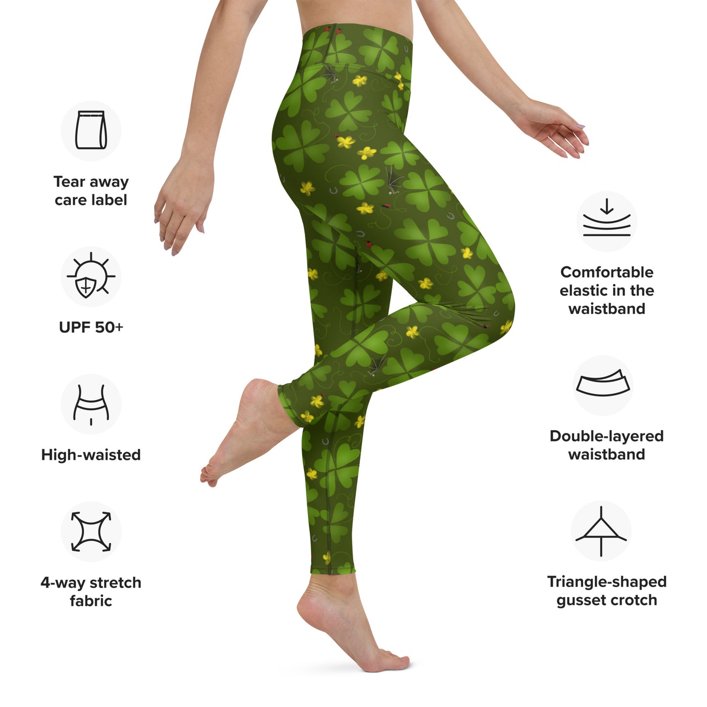 Lucky Clover, Yoga Leggings