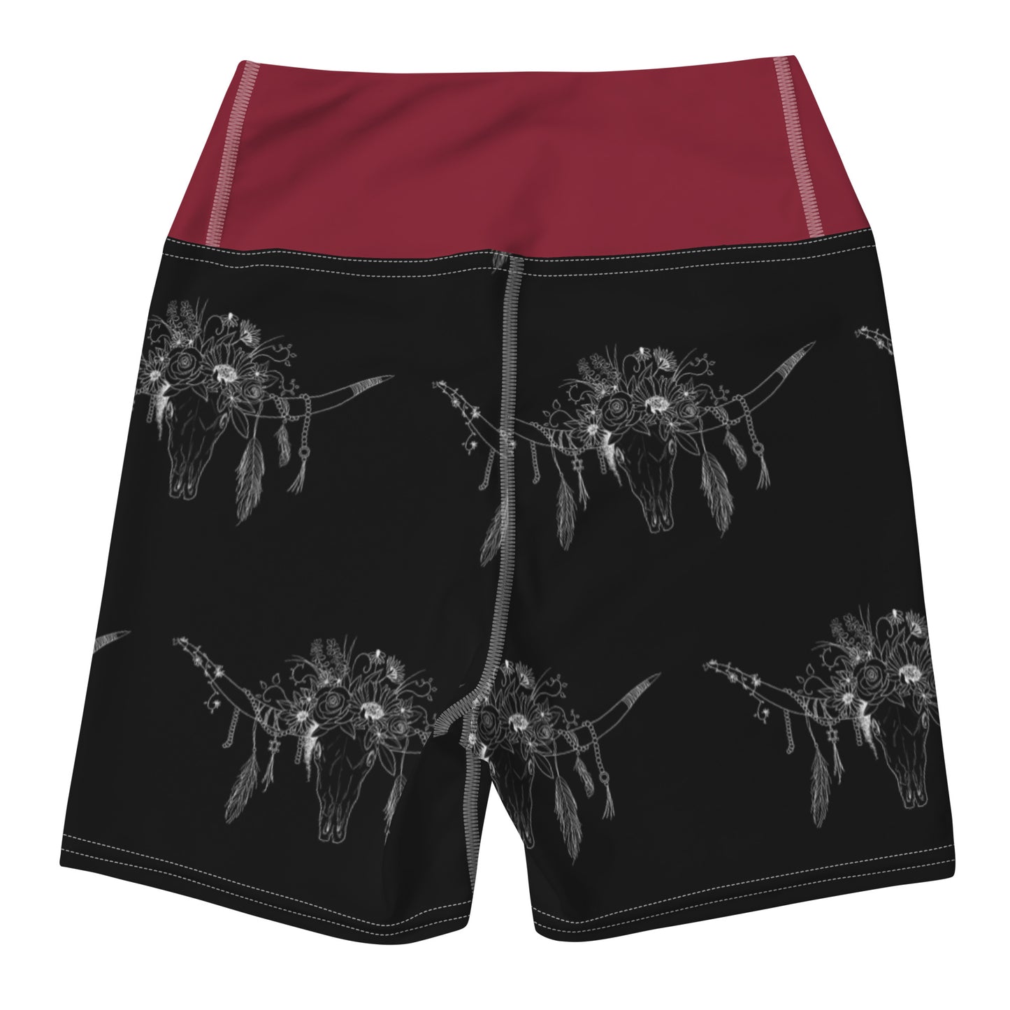 Western Skull Yoga Shorts