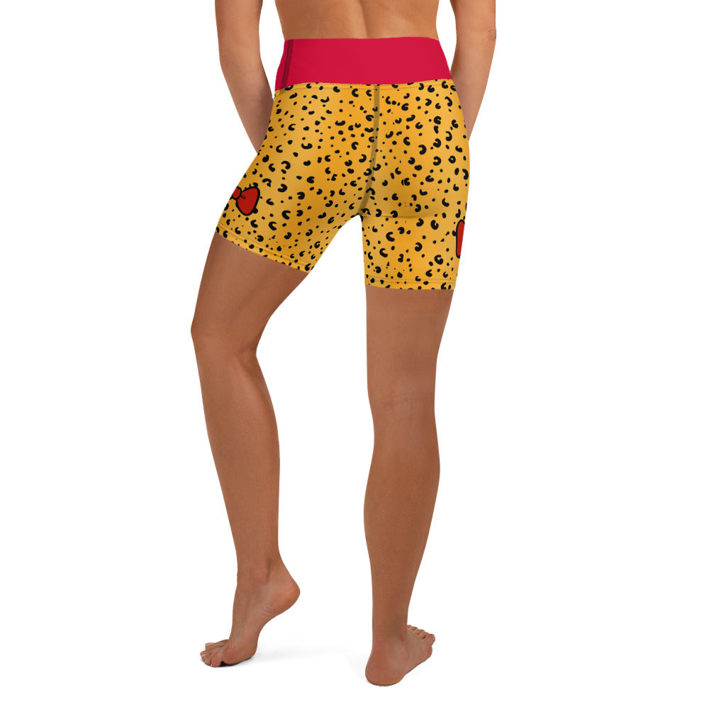 Cheetah Print Yoga Shorts