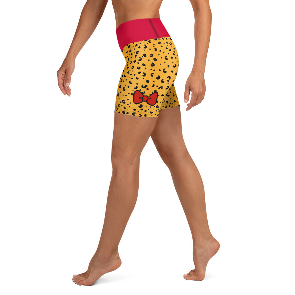 Cheetah Print Yoga Shorts