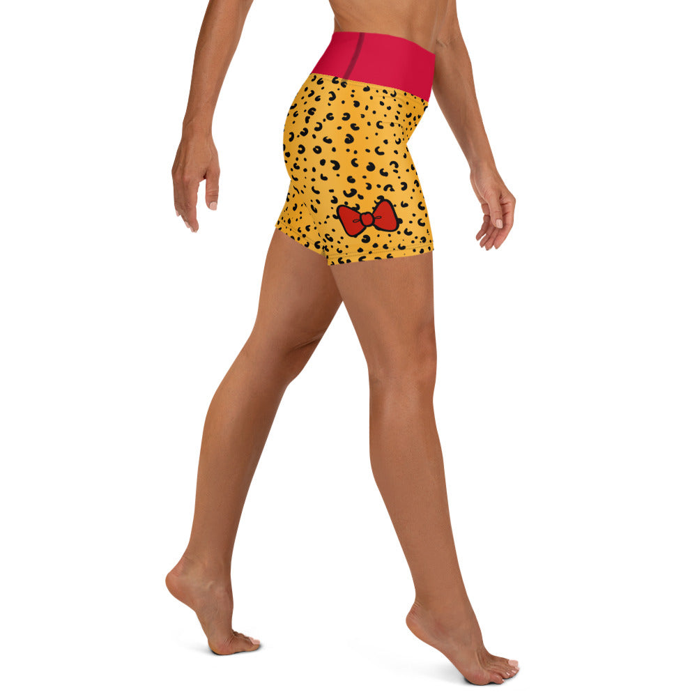 Cheetah Print Yoga Shorts