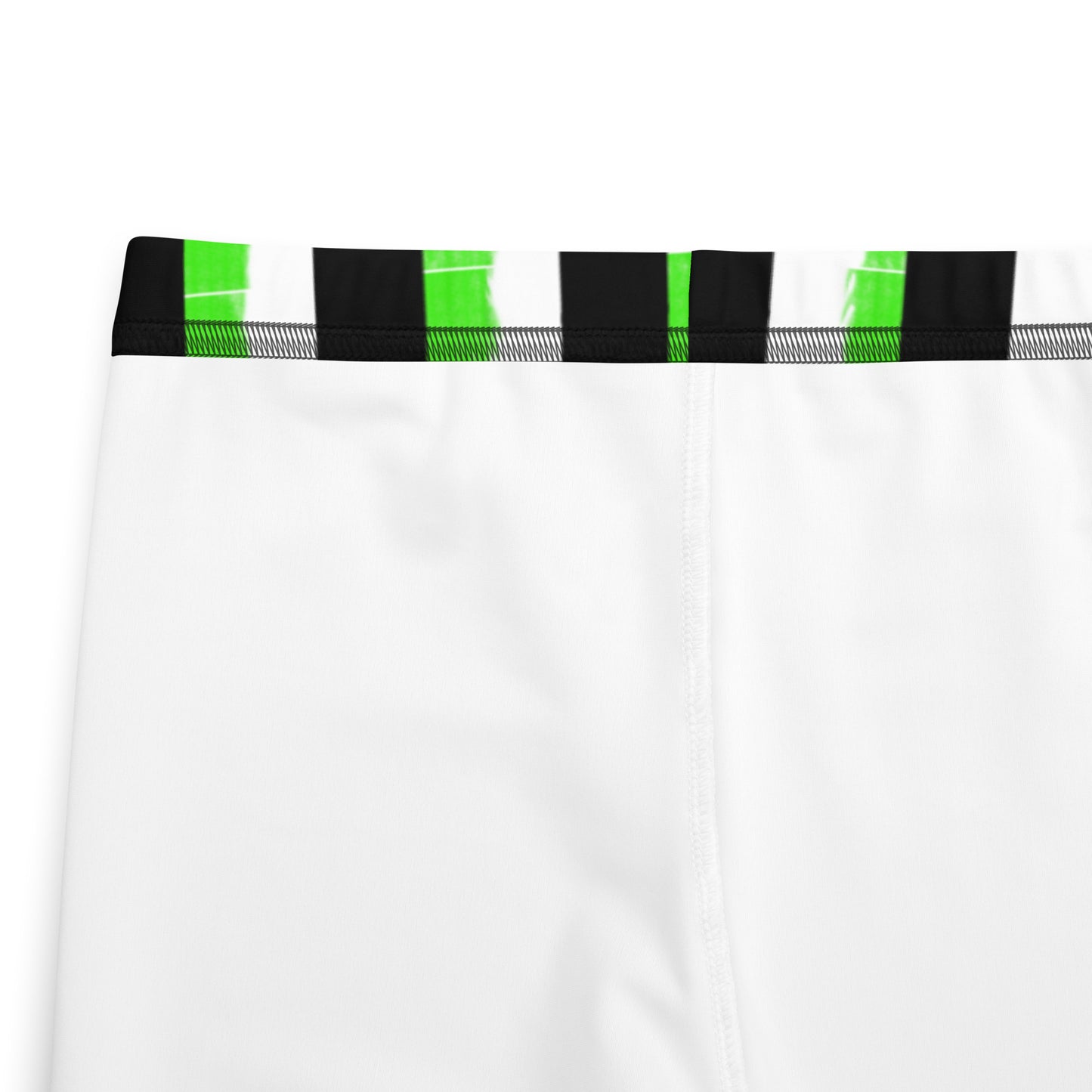 Striped Black and Green Youth Leggings