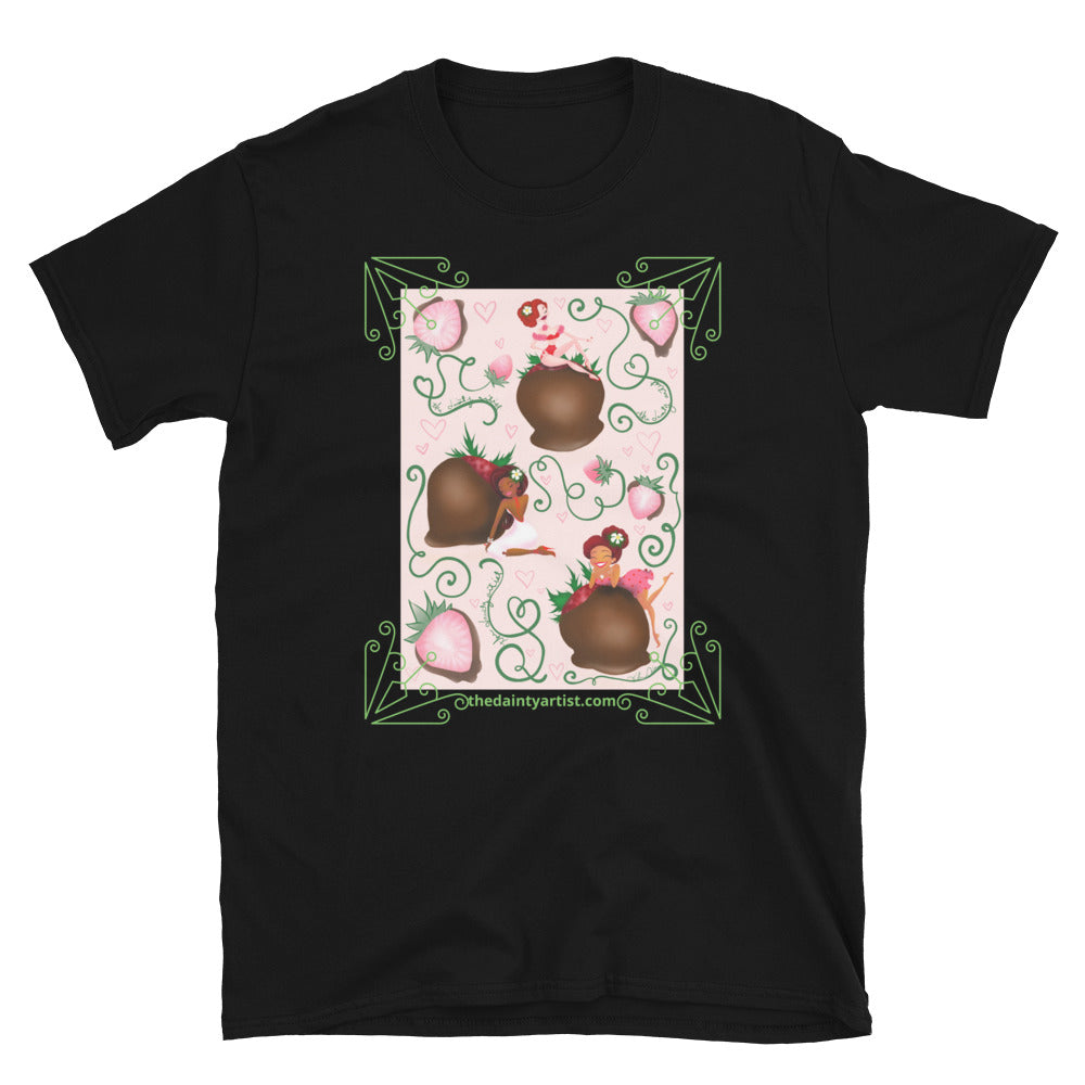 Chocolate Strawberry Short-Sleeve Unisex T-Shirt