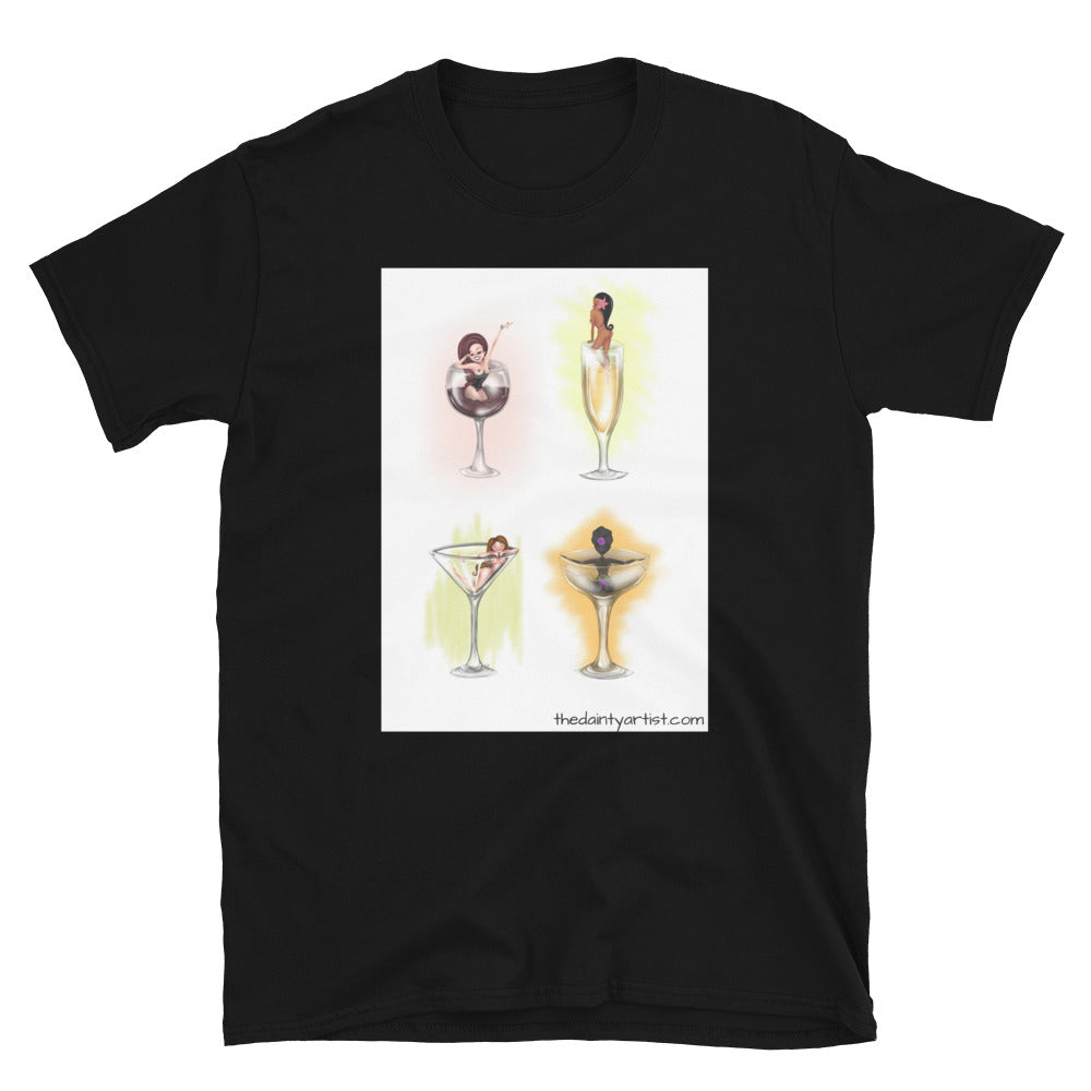 Pin Up Drinks Short-Sleeve Unisex T-Shirt