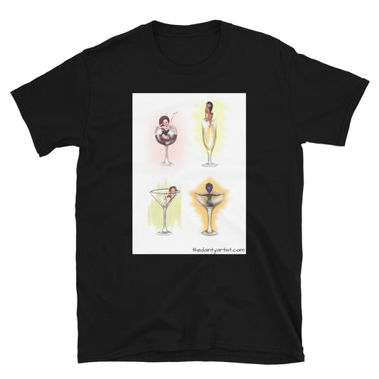 Pin Up Drinks Short-Sleeve Unisex T-Shirt