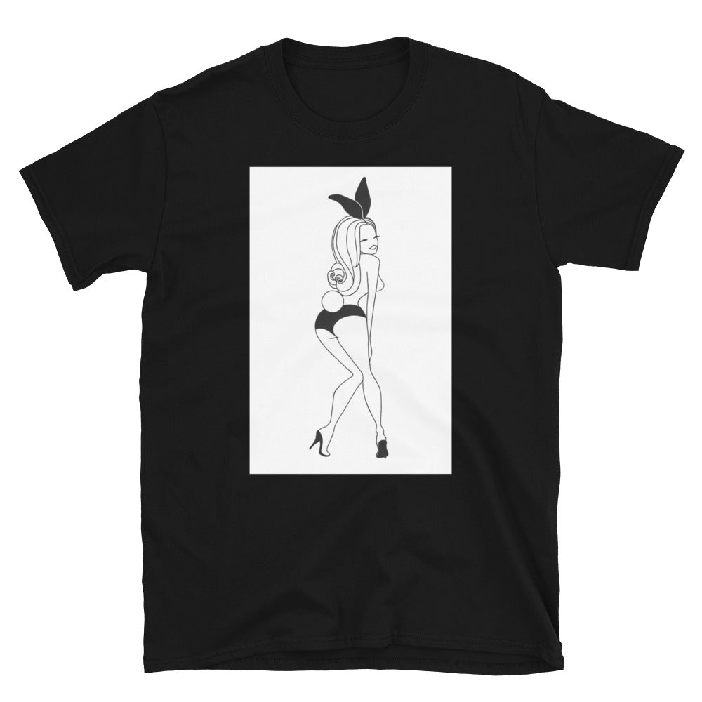 Pin Up Bunny Short-Sleeve Unisex T-Shirt