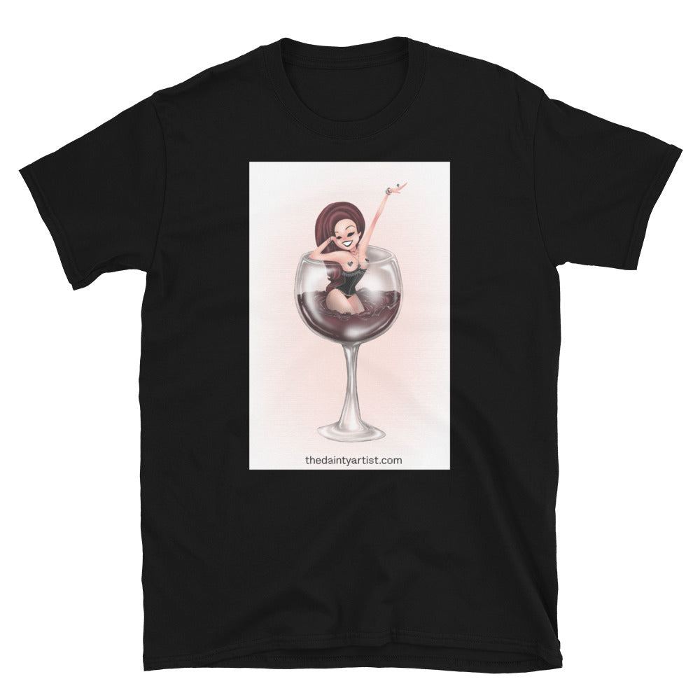 Pin up Red Wine Short-Sleeve Unisex T-Shirt