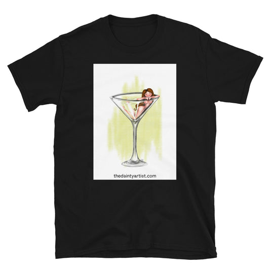 Pin Up Martini Short-Sleeve Unisex T-Shirt