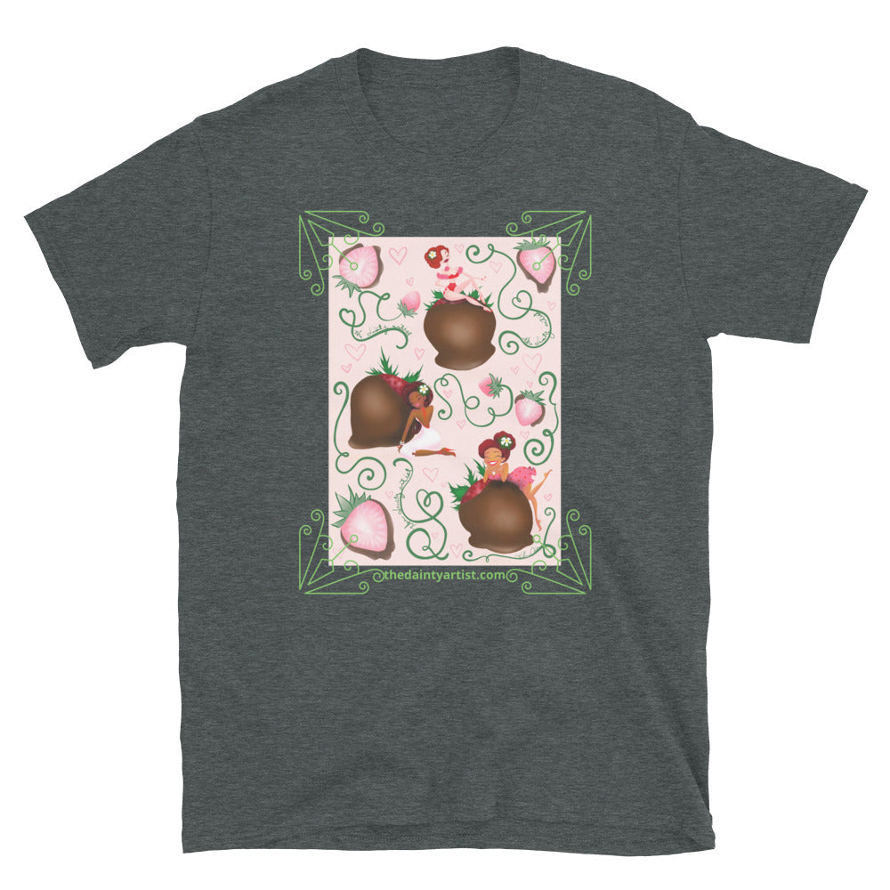 Chocolate Strawberry Short-Sleeve Unisex T-Shirt