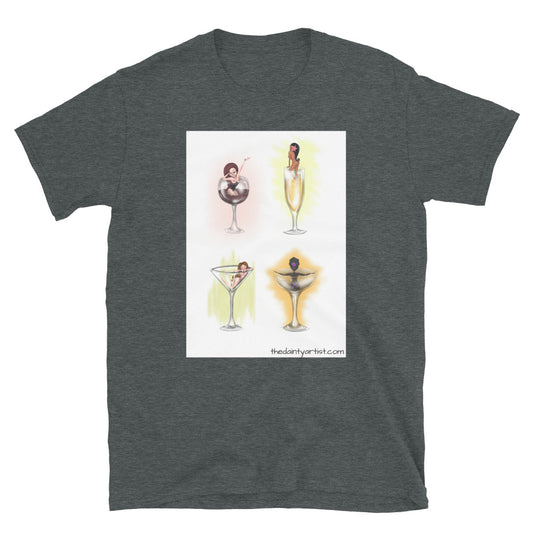 Pin Up Drinks Short-Sleeve Unisex T-Shirt