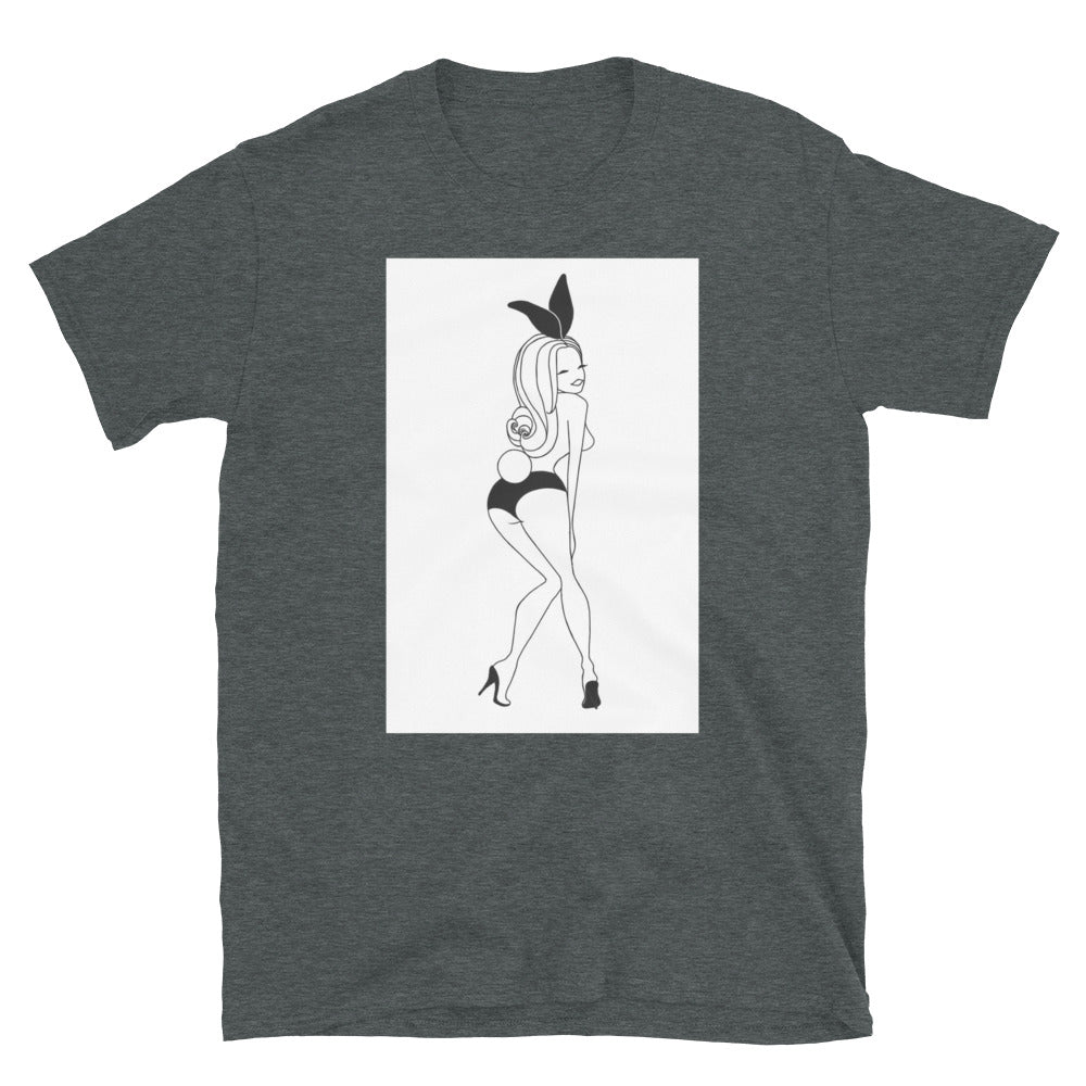 Pin Up Bunny Short-Sleeve Unisex T-Shirt