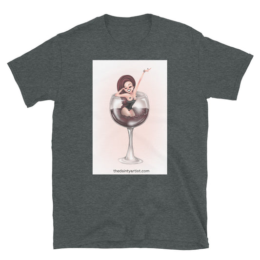 Pin up Red Wine Short-Sleeve Unisex T-Shirt