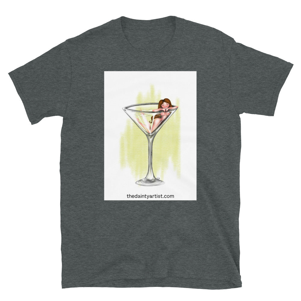 Pin Up Martini Short-Sleeve Unisex T-Shirt