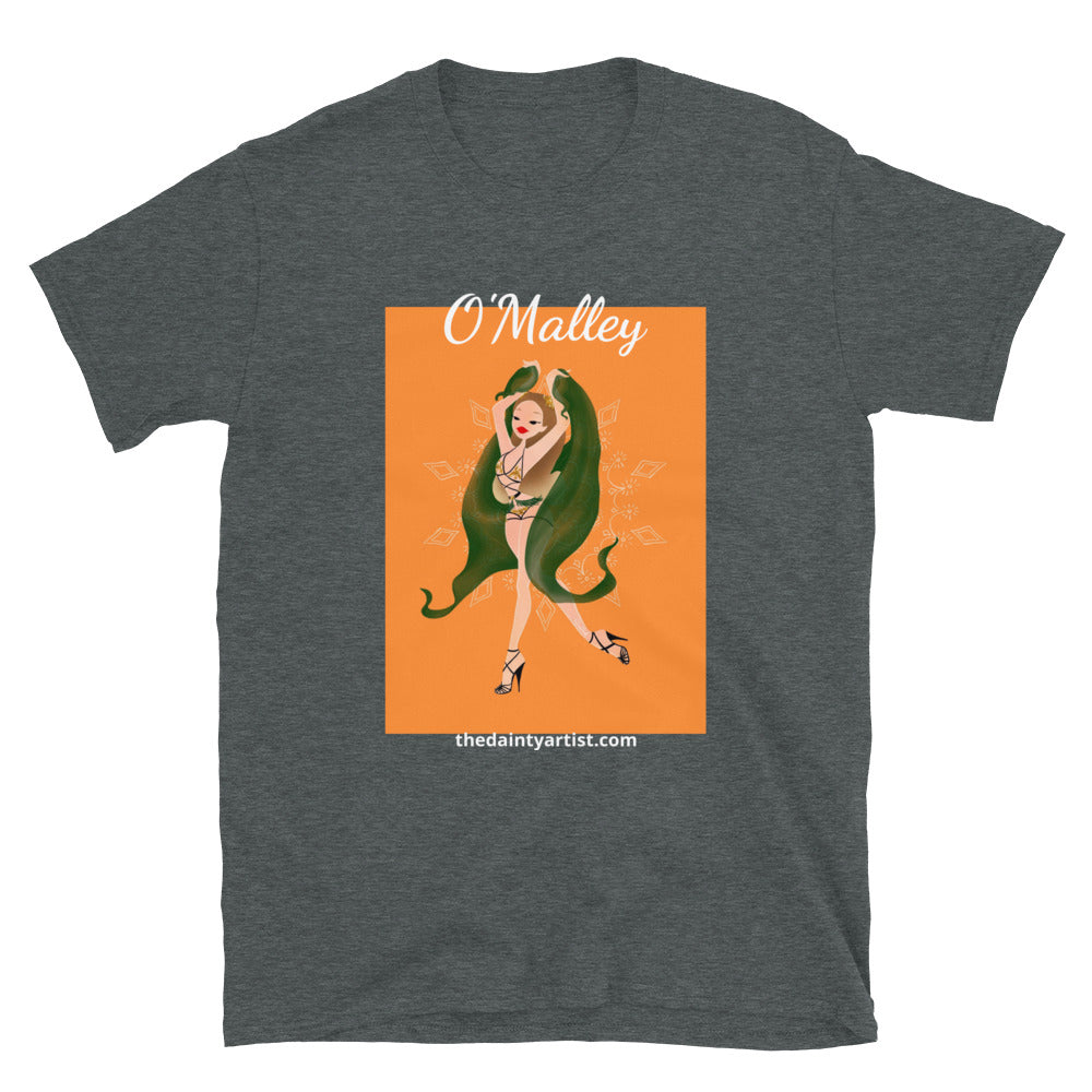 O'Malley Burlesque, Green Silk, Short-Sleeve Unisex T-Shirt