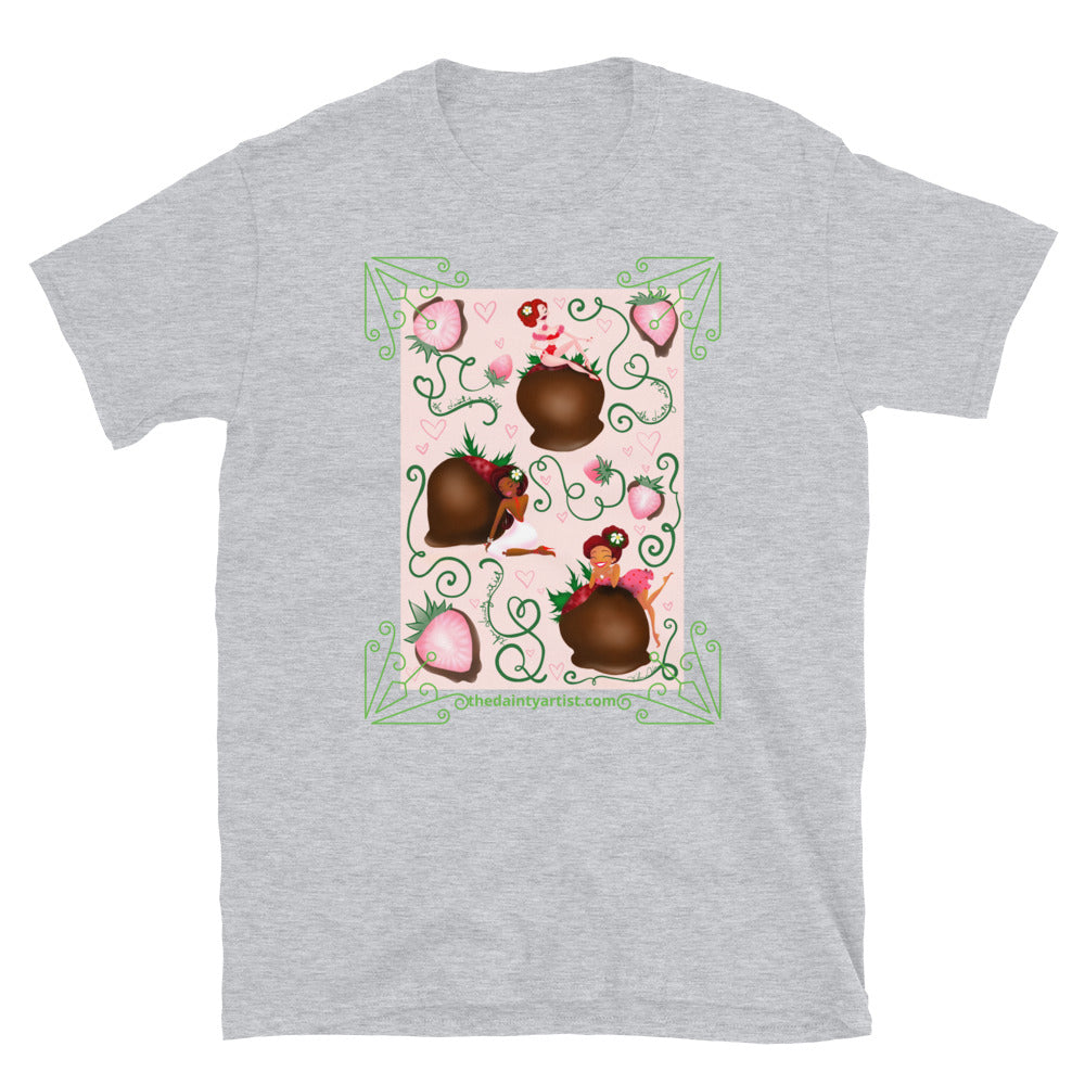 Chocolate Strawberry Short-Sleeve Unisex T-Shirt