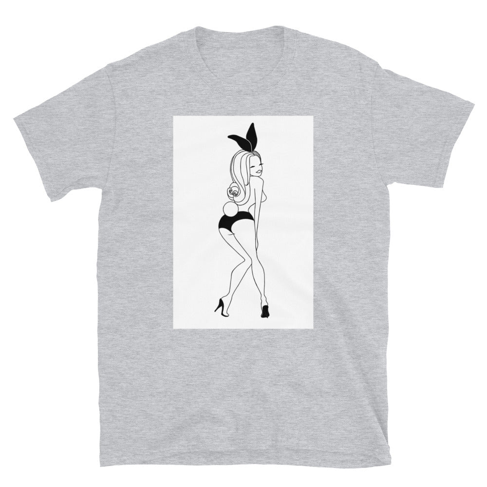 Pin Up Bunny Short-Sleeve Unisex T-Shirt