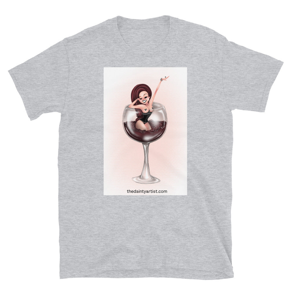 Pin up Red Wine Short-Sleeve Unisex T-Shirt