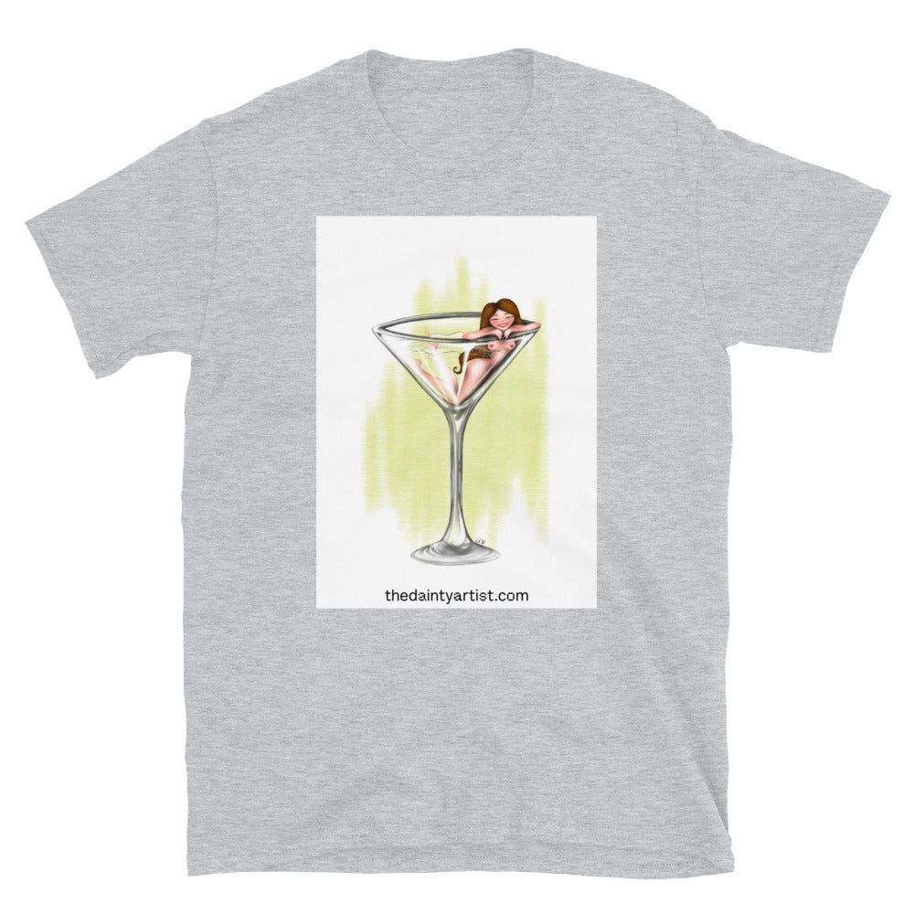 Pin Up Martini Short-Sleeve Unisex T-Shirt