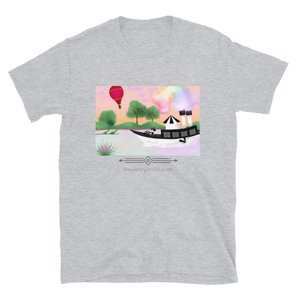 Steamboat Willie, Life to Color, Short-Sleeve Unisex T-Shirt