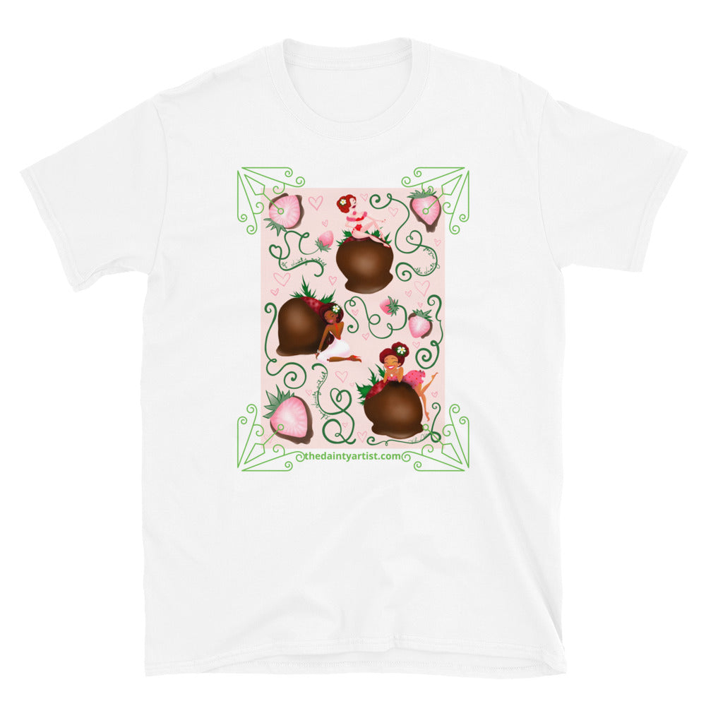 Chocolate Strawberry Short-Sleeve Unisex T-Shirt