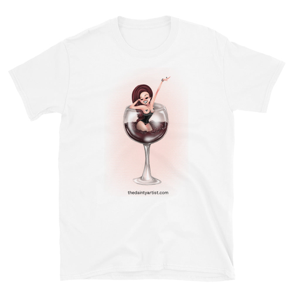 Pin up Red Wine Short-Sleeve Unisex T-Shirt