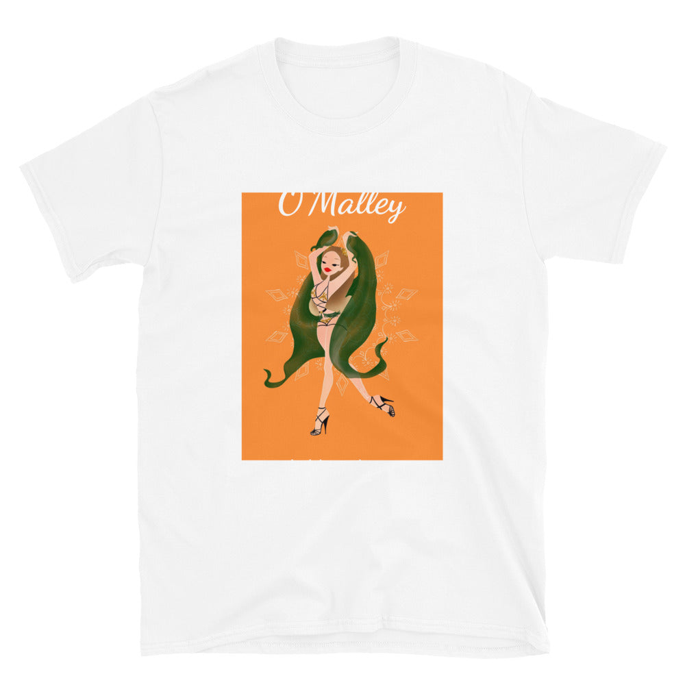 O'Malley Burlesque, Green Silk, Short-Sleeve Unisex T-Shirt